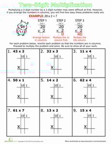 Step by Step: Two-Digit Multiplication