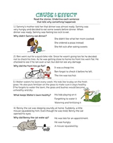 Cause and Effect for Kids
