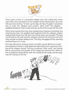 The Boy Who Cried Wolf