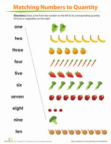 Match Number to Quantity