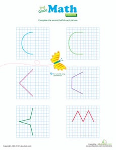 Symmetry: Complete the Shape