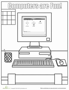 Computer Coloring Pages