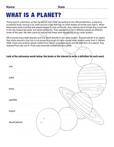 Definition of a Planet