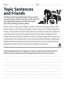 Topic Sentence