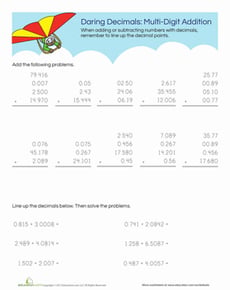 Adding with Decimals