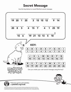 Martha's Super Secret Message 