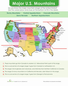U.S. Mountain Ranges