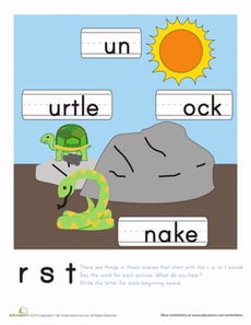 Practicing "R," "S" and "T" Sounds