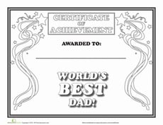 Father's Day Certificate