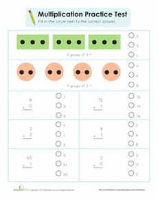 Practice Test: Multiplication