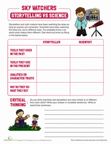 Scientists and Storytellers Comparison Grid