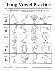 Learning Long Vowels: A to U