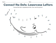 Connect the Dots: Lowercase Letters