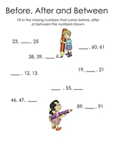 Before, After, and Between Numbers