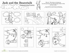 Jack and the Beanstalk Story Sequence