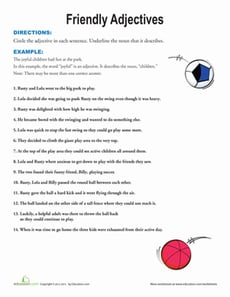 Friendly Adjectives