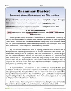 Grammar Basics: Compound Words, Contractions, & Abbreviations