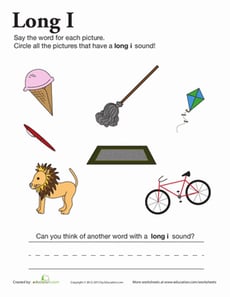 Learning Long Vowels: Long I