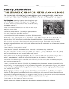 The Strange Case of Dr. Jekyll and Mr. Hyde