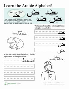 Arabic Alphabet: Ḍād