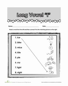 Learning Long Vowels: Long I Words
