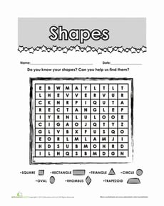 Shape Word Search!