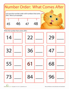 Number Order: What Comes After?