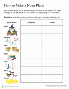 Plural Words Ending in S