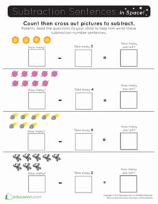 Celestial Subtraction Sentences
