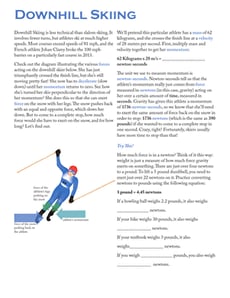 Physics of Downhill Skiing
