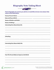 Note-Taking Sheet
