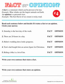 Fact or Opinion? #4