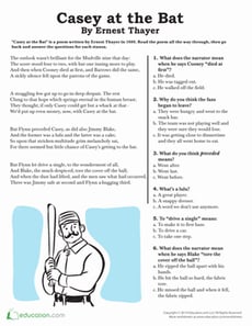 Casey at the Bat Poem