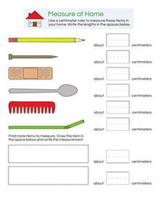 Measurement Practice: Centimeters