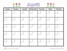 April Calendar