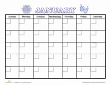 January Calendar
