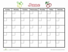 June Calendar