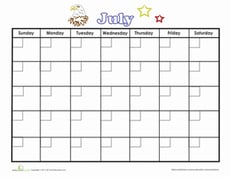 July Calendar