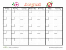 August Calendar