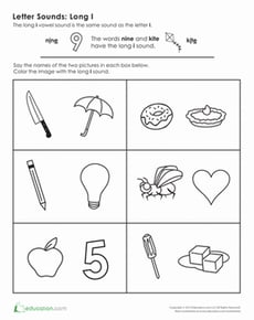 Long "I" Words