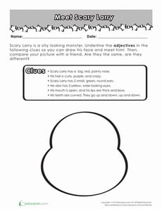 Descriptive Language: Make a Monster!