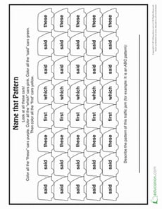 Pattern Coloring: Cars
