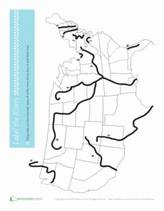 Map of U.S. Rivers