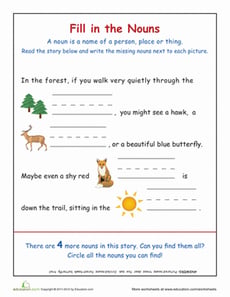 Identifying Nouns in the Forest