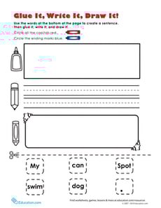 Glue It, Write It, Draw It!