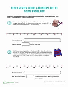 Number Line Word Problems