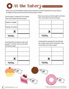 Money Problem Solving with Multiplication