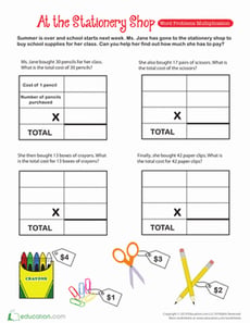 Math Word Problems with Money