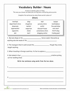 Synonyms for Store