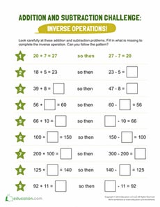Complete the Inverse Operation